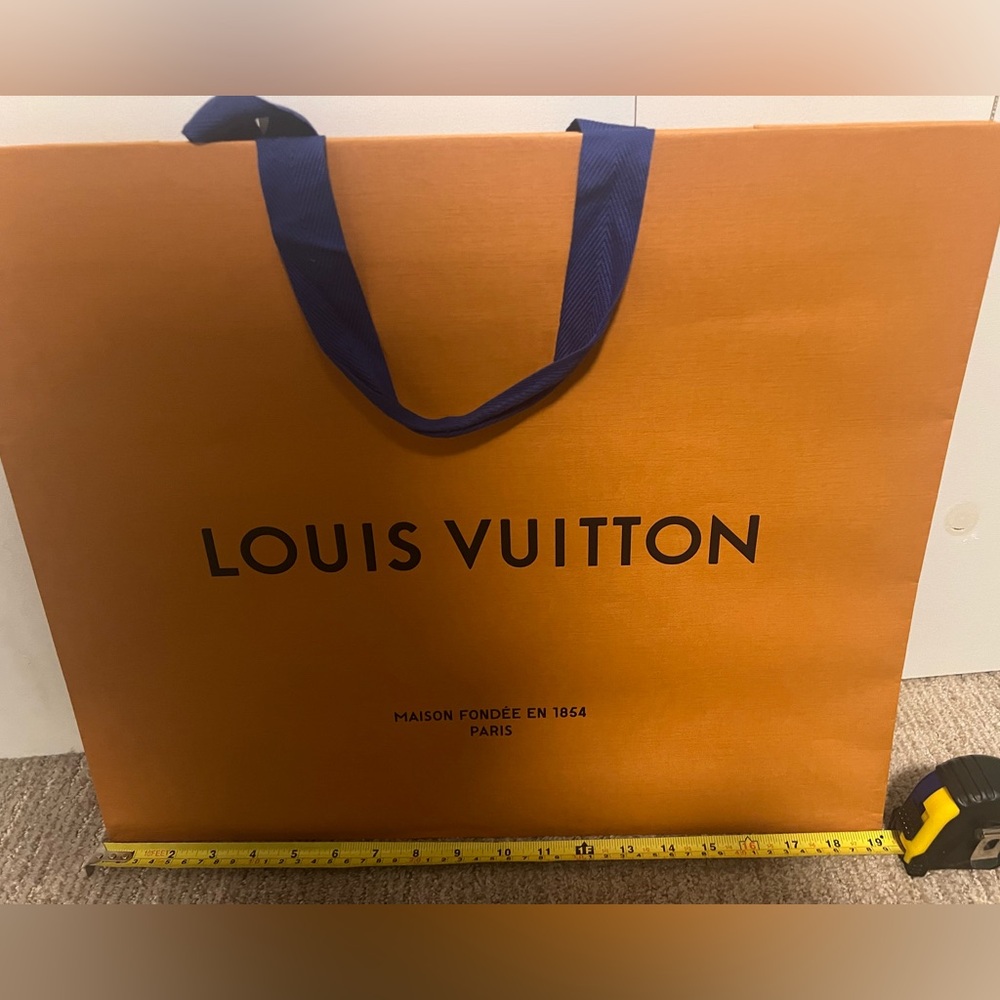 Authentic Louis Vuitton empty shopping tote/bag, fabric handle